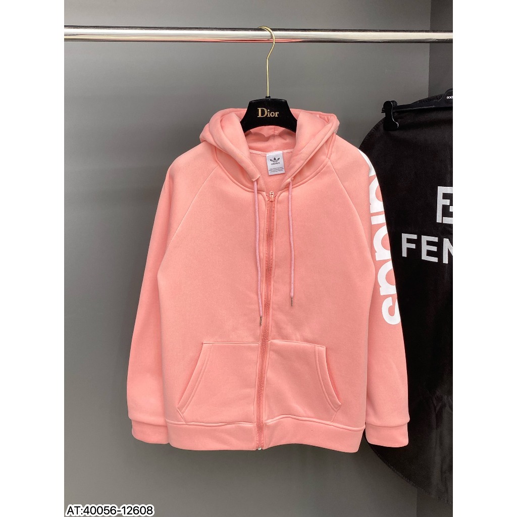 Áo Khoác Hoodie Khóa Adidas Họa Tiết In Chữ Sắc Nét -  Áo Hoodie khóa Chất Liệu Vải Nỉ Bông Dày Dặn Có Mũ