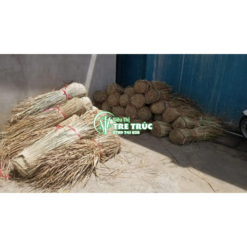 Lá cỏ tranh lợp mái, trang trí 1m x 2m