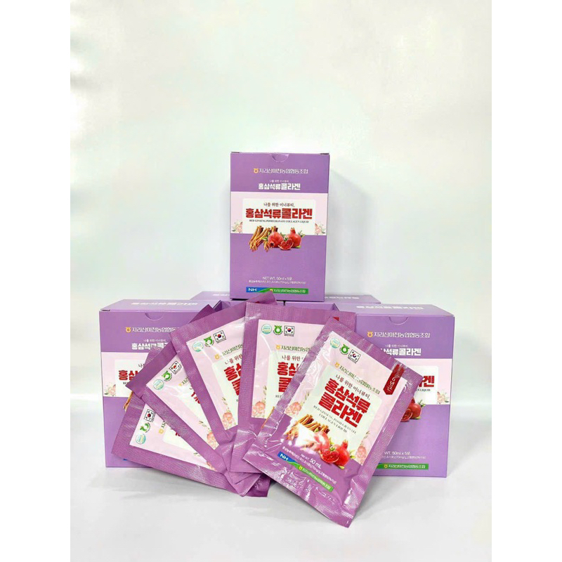 NƯỚC HỒNG SÂM COLLAGEN LỰU 50ML X 30GÓI