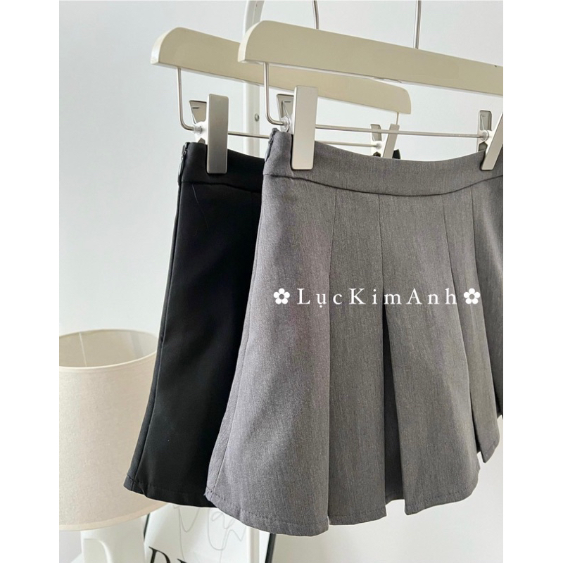 Chân Váy Xếp Ly To Dáng Ngắn 🍥