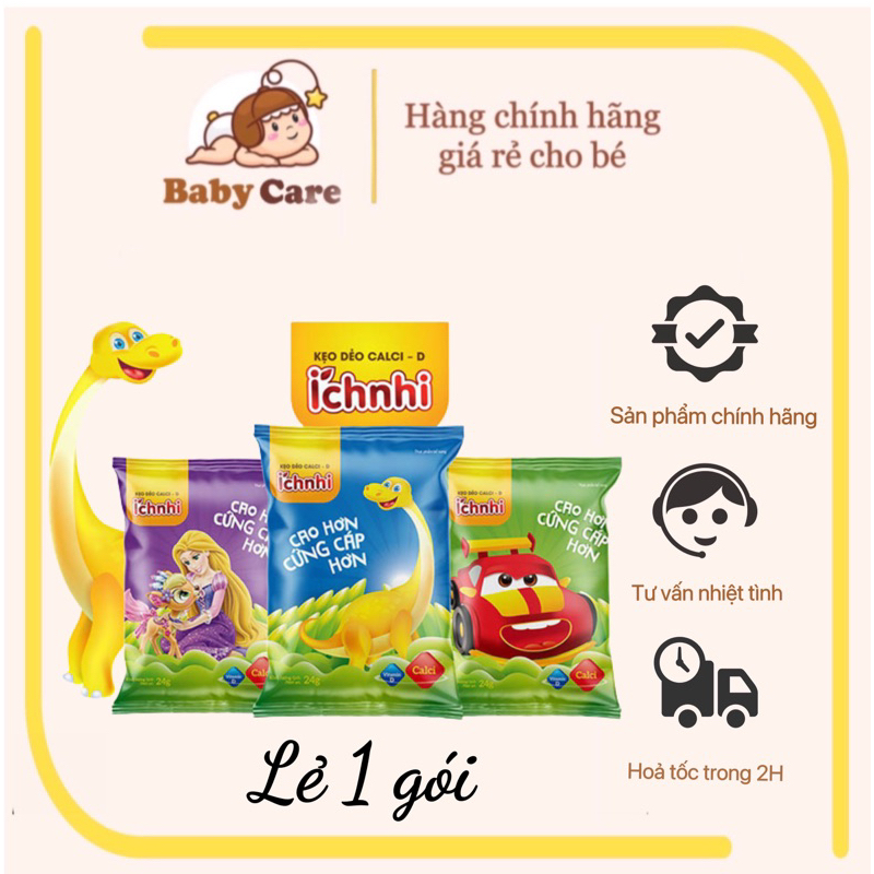 Kẹo Dẻo Ích Nhi Canxi D Cho Trẻ Cao Lớn Hơn