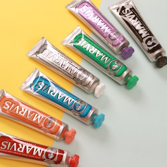 Kem đánh răng thuần chay Marvis Toothpaste Whitening/Cinamon/Jasmin Mint 85ml Nhập khẩu Italia PP bởi Shinjiru