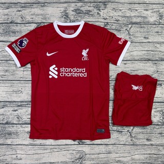 Áo quần bóng đá clb liverpool -mẫu mới- chất polyeste gai thái cao cấp - co giãn 4 chiều
