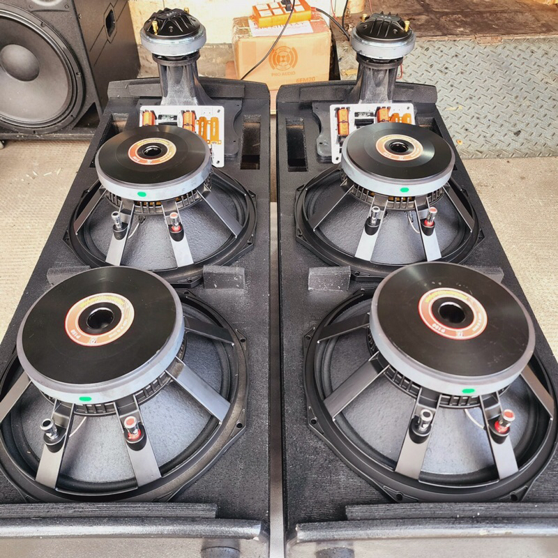 THÀNH PHẨM VÀ VỎ FULL ĐÔI BASS 30 NEXO TREBLE 450 RCF PHÂN TẦN TRỞ NHÔM - 432VIETNAM