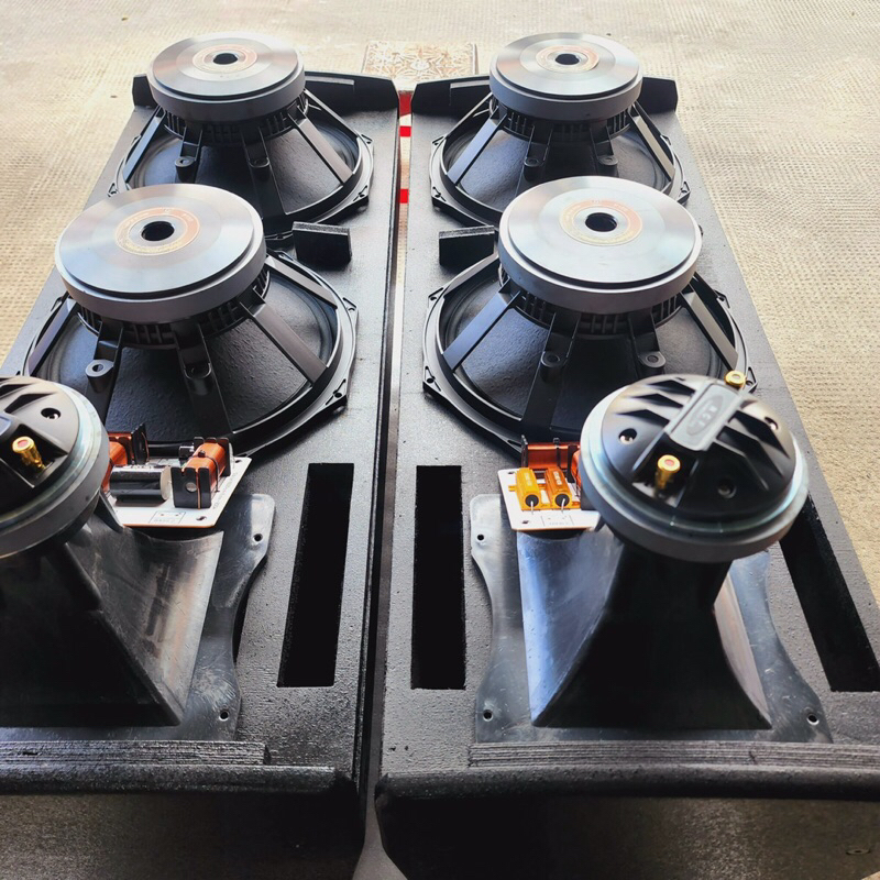 THÀNH PHẨM VÀ VỎ FULL ĐÔI BASS 30 NEXO TREBLE 450 RCF PHÂN TẦN TRỞ NHÔM - 432VIETNAM