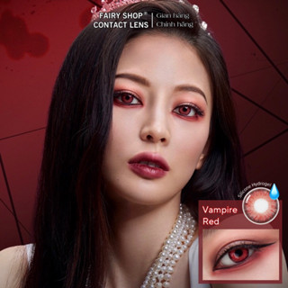 Kính Áp tròng cosplay Vampire red lens đỏ FAIRY SHOP CONTACT LENS độ cận 0 đến 7