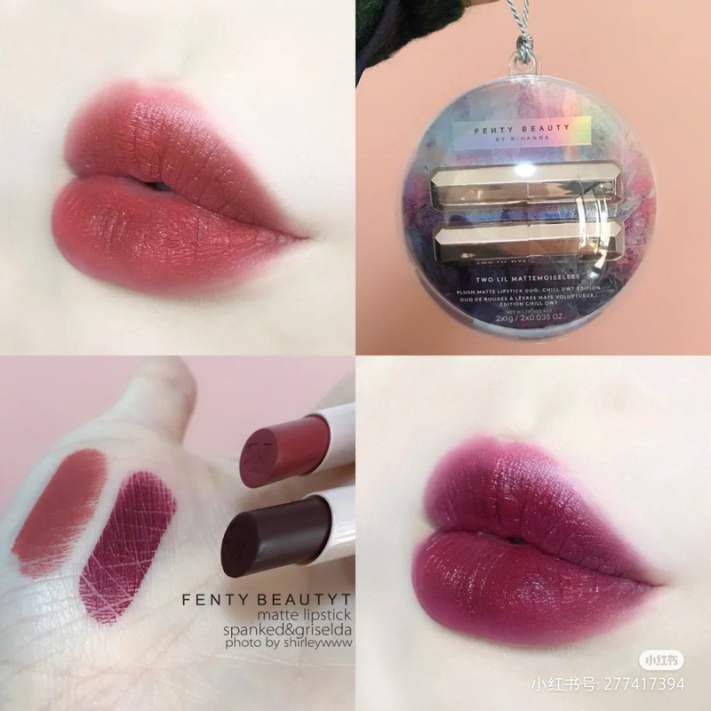 Set 2 son Fenty mini Two LiL' Mattemoiselles