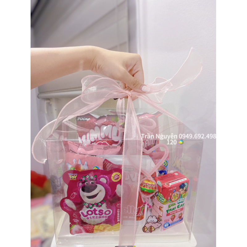 Hộp quà bánh kẹo tặng 20/10 - quà 20/10, sinh nhật,noel,19/11