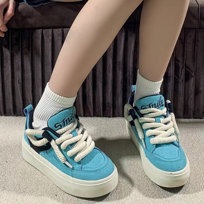Giày nữ thể thao Dây bản to quai tết độn đế cao cấp