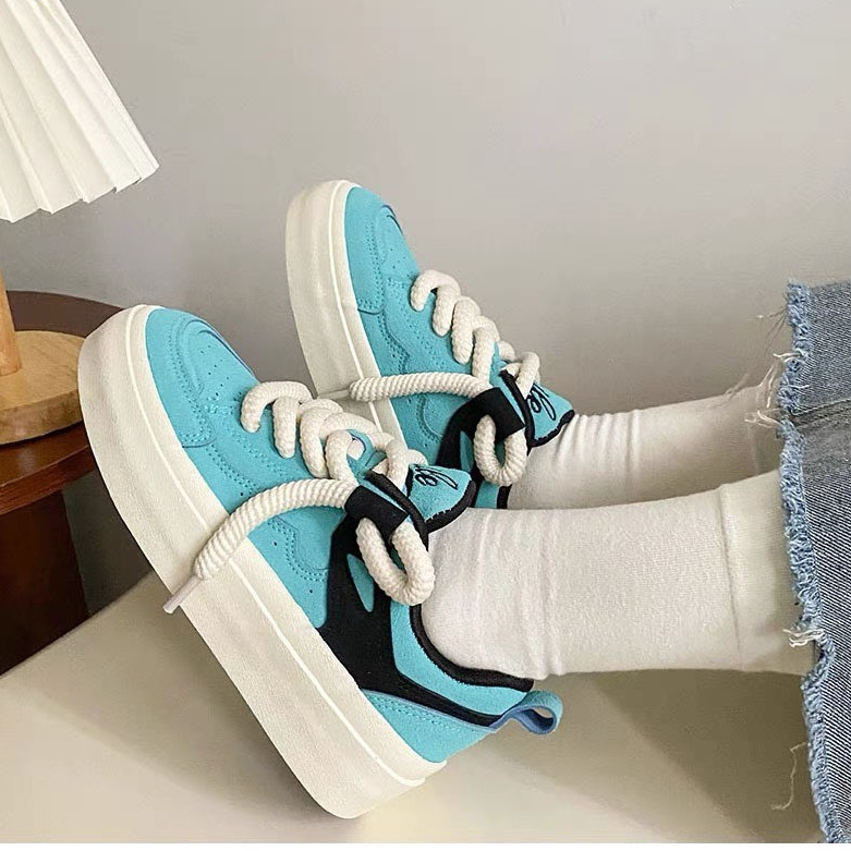 Giày nữ thể thao Dây bản to quai tết độn đế cao cấp