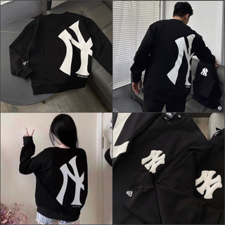 Sweater new era x mlb big logo ny đen 13330060 * áo sweater new era chính hãng full tem tag