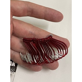 (BÁN LẺ 1 LƯỠI )Lưỡi BKK đỏ đầu trắng số 3 chuyên cá tra bkk câu cá tra-chim