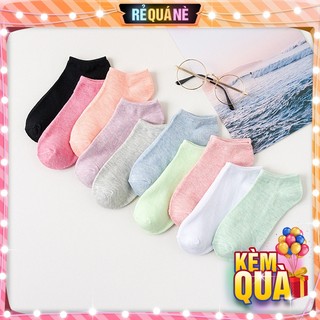 Tất Vớ Ngắn Nam Nữ Ngang Mắt Cá Màu Pastel Fashion Trẻ Trung RQN2416