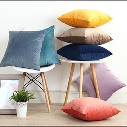 Vỏ gối vuông tựa vải nhung 45cmx45cm cao cấp có khóa kéo, vỏ gối ôm, vỏ gối tựa sofa, quán cafe, phòng trà (nhiều mẫu)