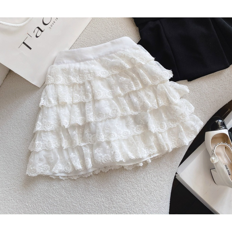 🌹Set bẹt vai váy ren nữ