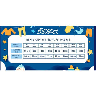 [3-24m] Quần mông thú sơ sinh Dokma cho bé