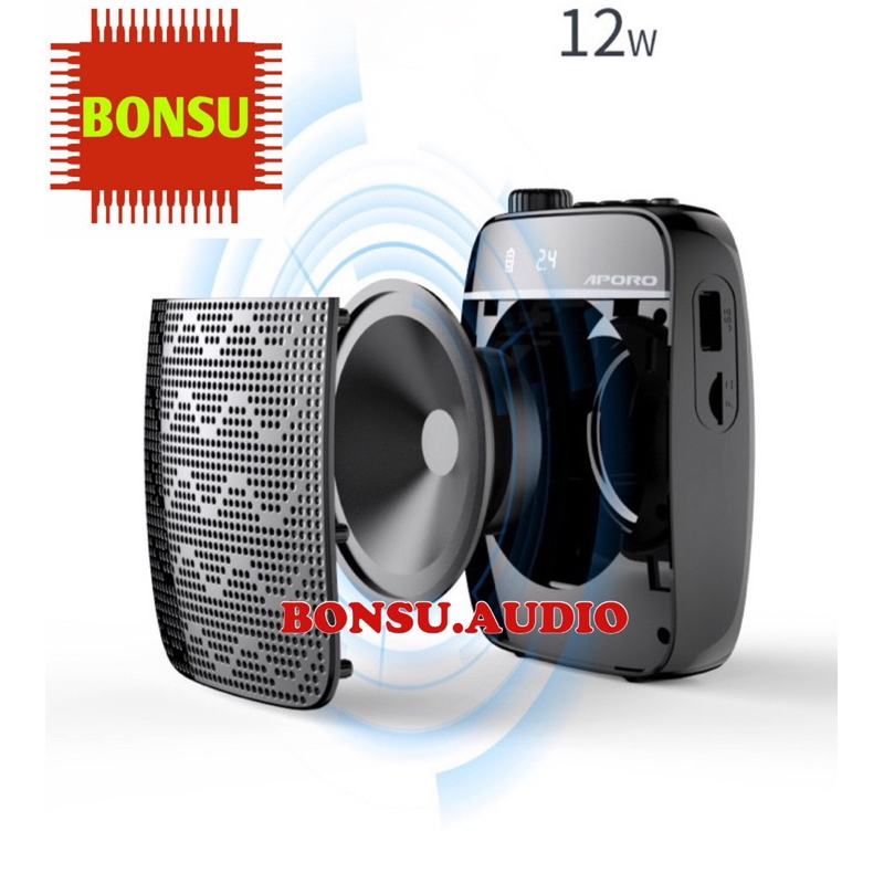 Loa trợ giảng không dây Aporo T25 2.4G Plus cao cấp, máy trợ giảng có bluetooth phiên bản mới nhất 2023