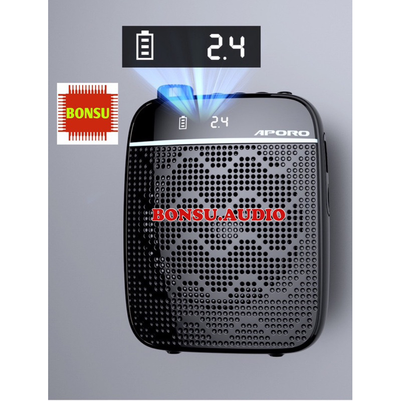 Loa trợ giảng không dây Aporo T25 2.4G Plus cao cấp, máy trợ giảng có bluetooth phiên bản mới nhất 2023