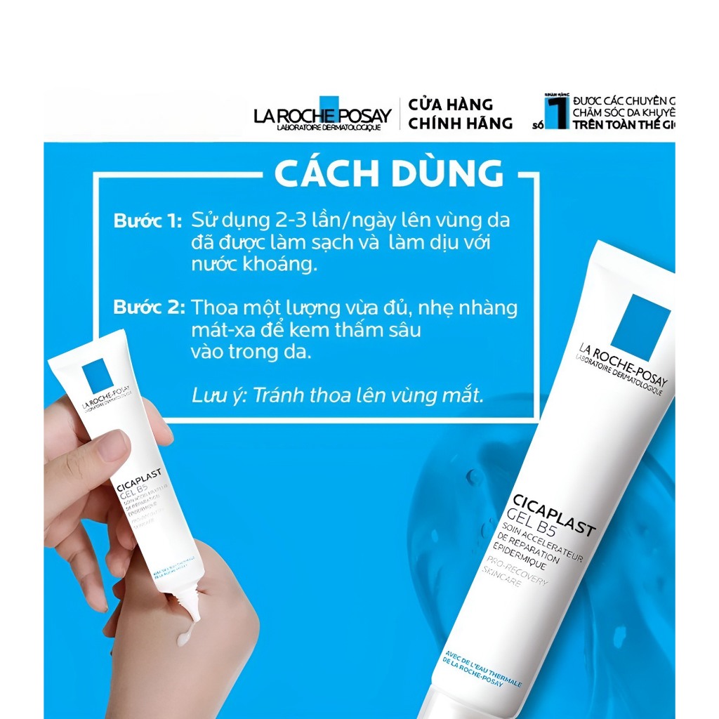 Gel Dưỡng Hỗ Trợ Tái Tạo Và Phục Hồi Da La Roche-Posay Cicaplast Gel B5 40ml Sản phẩm chính hãn