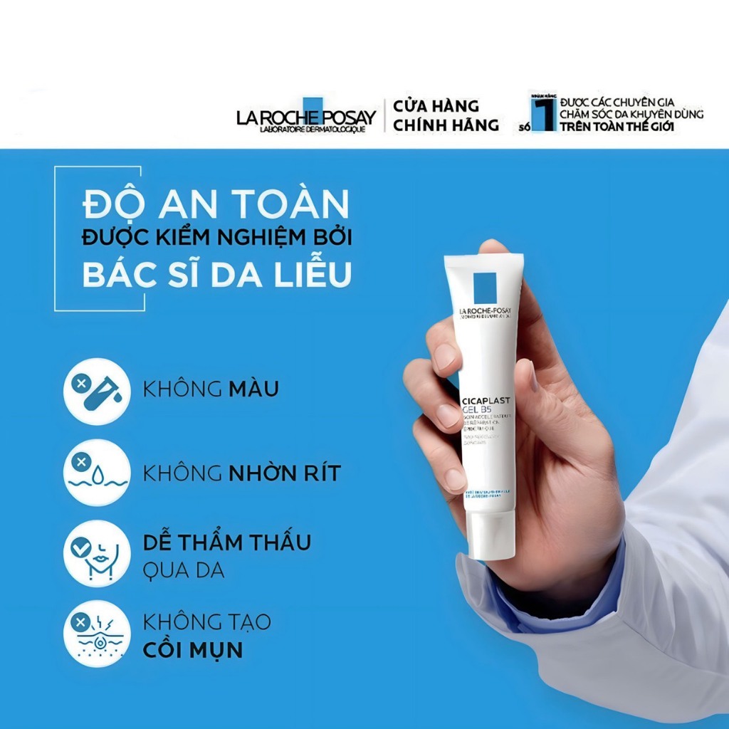 Gel Dưỡng Hỗ Trợ Tái Tạo Và Phục Hồi Da La Roche-Posay Cicaplast Gel B5 40ml Sản phẩm chính hãn