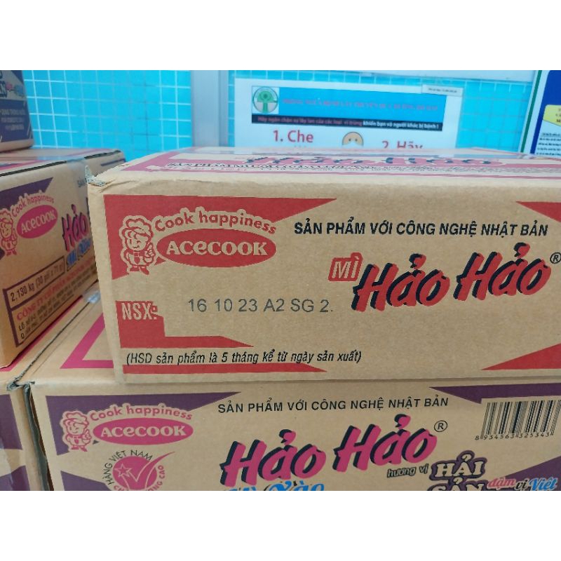 Thùng 30 gói mì Hảo Hảo date mới
