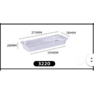 Khay bạc 3220 bao gồm nắp 100 cái