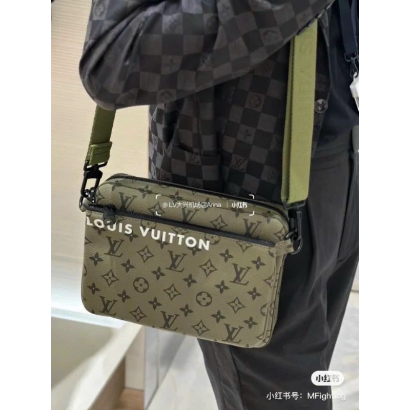 Túi nam cao cấp LV TRIO màu mới đẹp dã man kèm hộp hãng