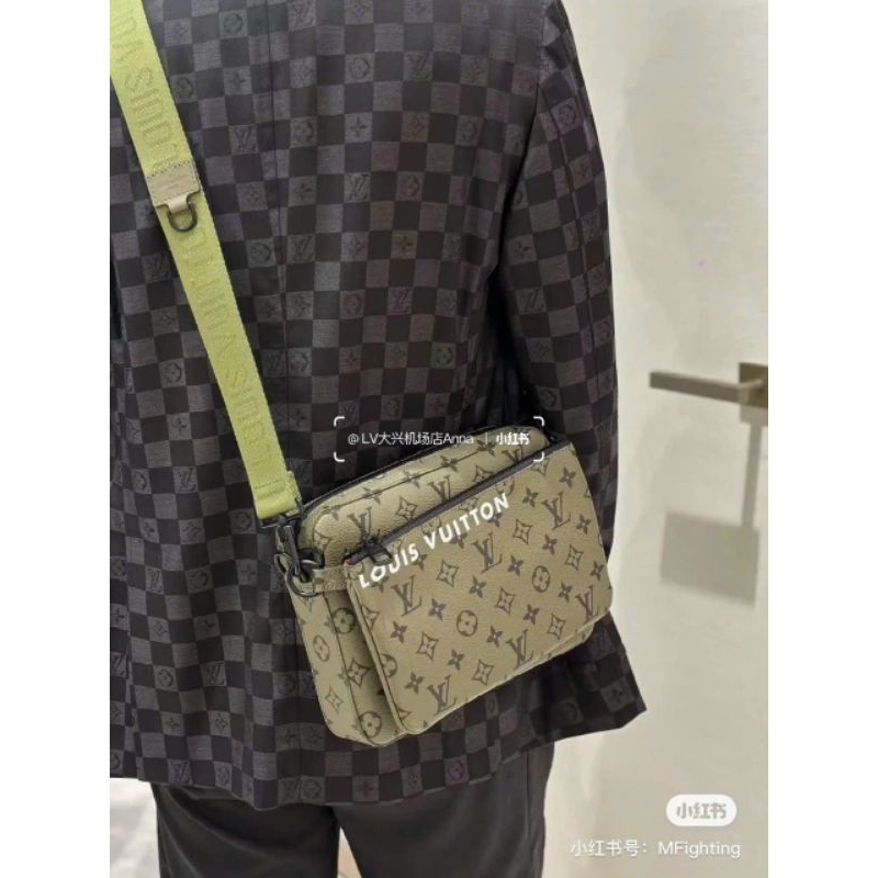 Túi nam cao cấp LV TRIO màu mới đẹp dã man kèm hộp hãng