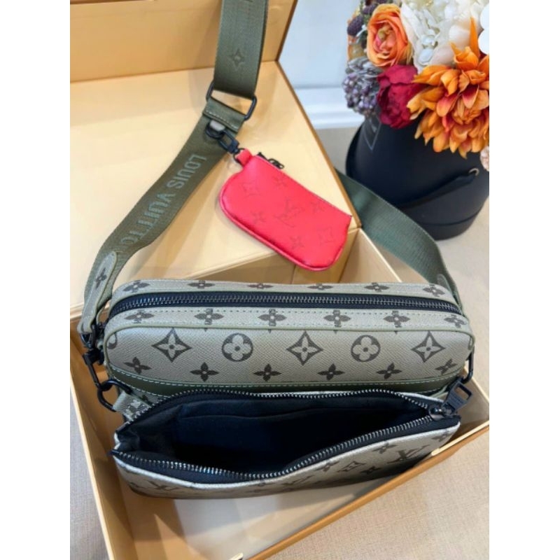 Túi nam cao cấp LV TRIO màu mới đẹp dã man kèm hộp hãng