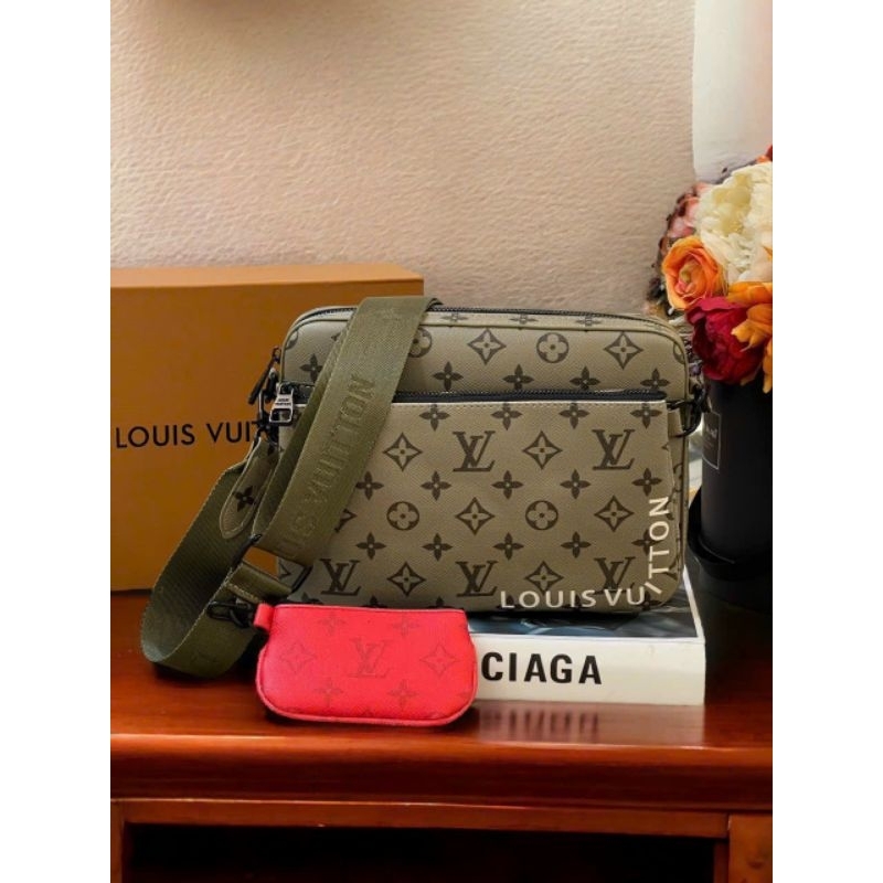 Túi nam cao cấp LV TRIO màu mới đẹp dã man kèm hộp hãng