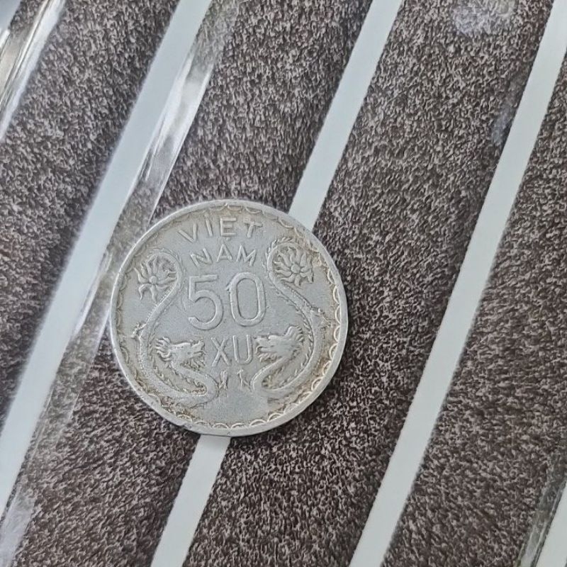 Sưu tập 50 xu 2 con rồng 3 cô gái năm 1953