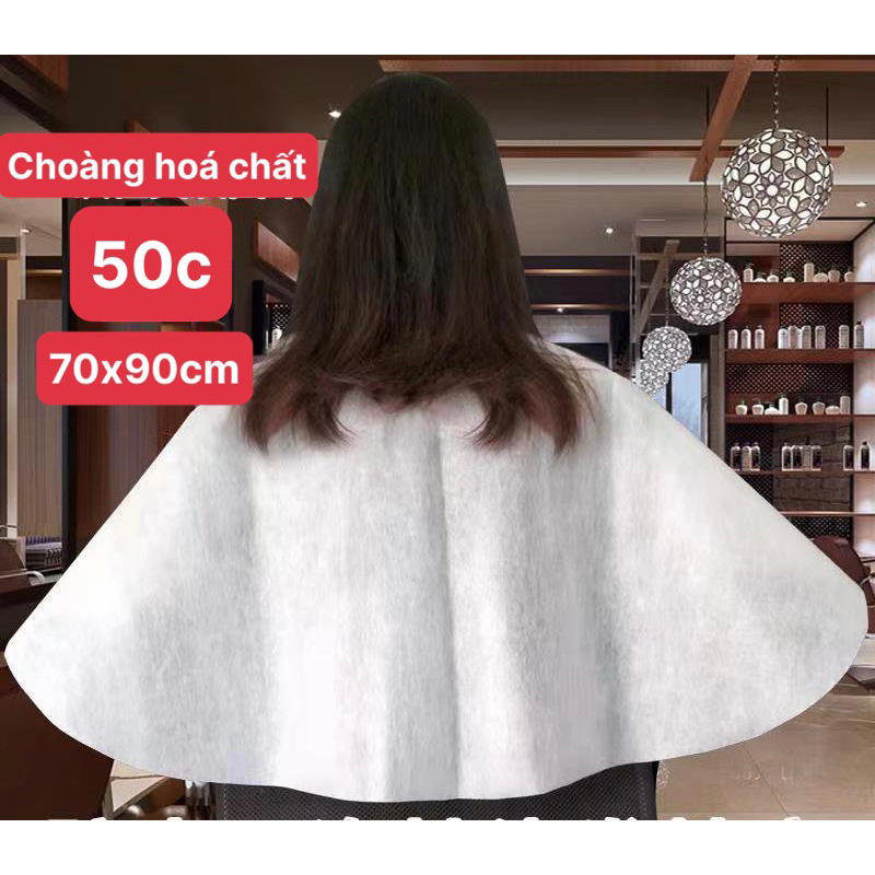 ❌RẺ NHẤT❌ Bịch 200 cái Áo choàng nhuộm tóc nilon, bạt choàng nilon làm tóc uốn, ép kích thước 60x90cm