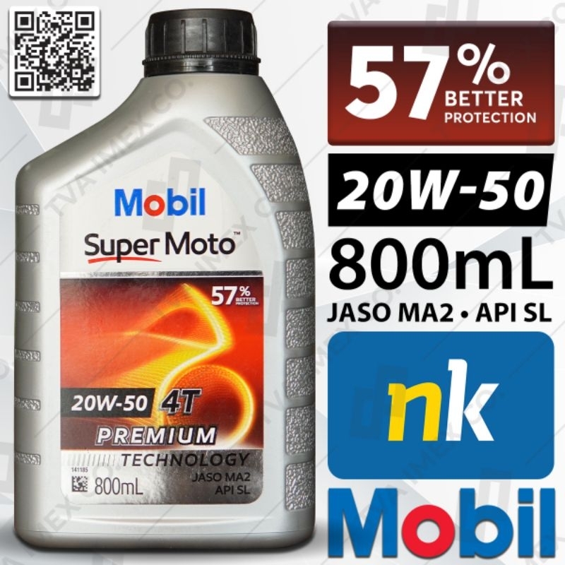 Nhớt Xe Số Cao Cấp Mobil Super Moto 20W50 - Nhập Khẩu 100% Singapore