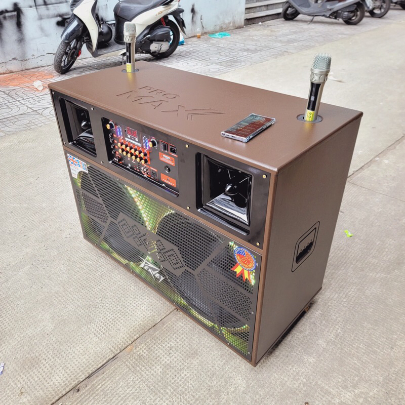 THÀNH PHẨM LOA 50 ĐÔI 2 BASS 2 TREBLE CÓ ĐÈN LED NHÁY THEO NHẠC CẤU HÌNH CAO