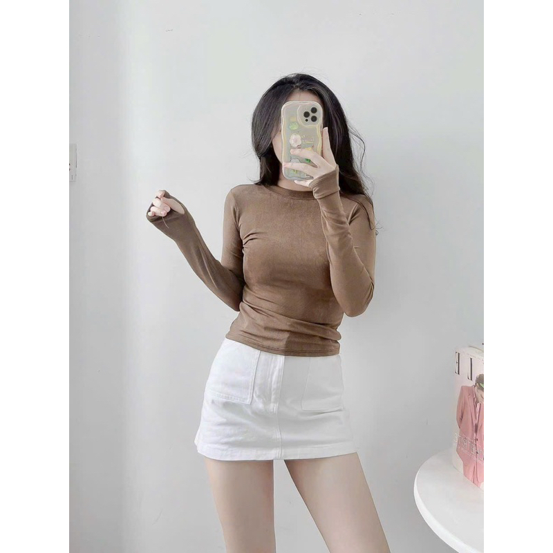 ÁO XỎ NGÓN THUN NHŨ TAY DÀI  HOTTREND DÀNH CHO NỮ