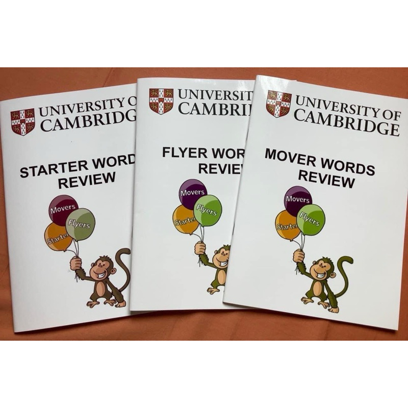 Bộ 3q - luyện viết từ vựng Cambridge - Cambrigde Starter, Mover, Flyer Words Review
