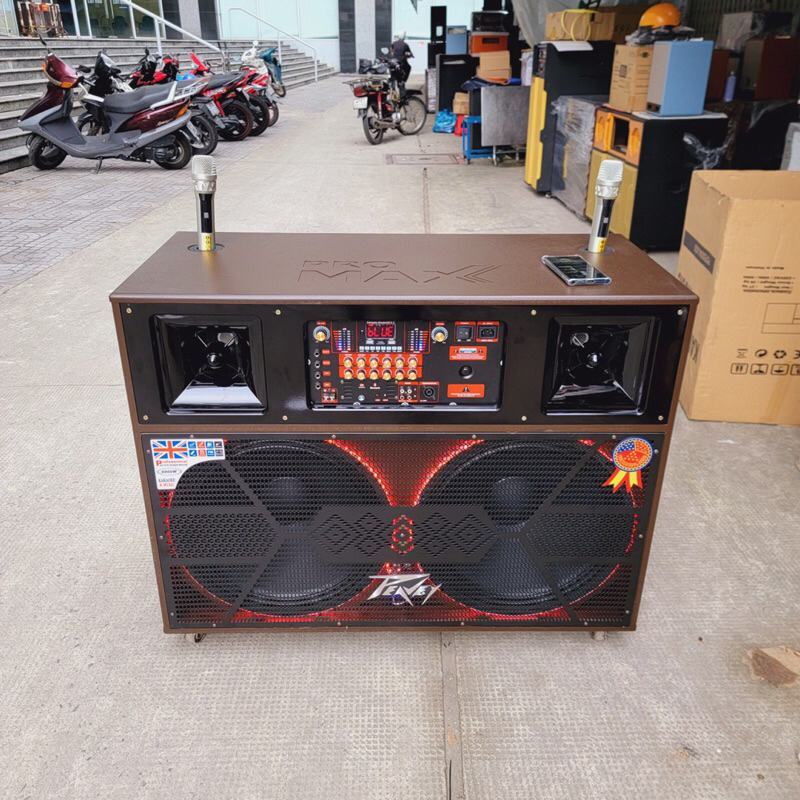 THÀNH PHẨM LOA 50 ĐÔI 2 BASS 2 TREBLE CÓ ĐÈN LED NHÁY THEO NHẠC CẤU HÌNH CAO