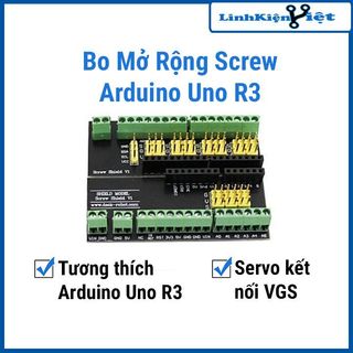 Bo mở rộng Screw Arduino Uno R3 có kết nối VGS