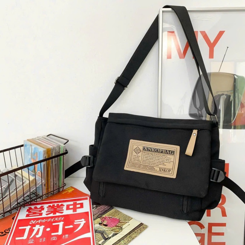Túi Đeo Chéo XNKOPBAG Vải Canvas Xịn Xò Phong Cách Nhật Bản
