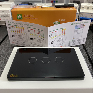 Công tắc hunonic datic wifi cảm ứng 1-2-3-4 nút điều khiển qua app + giọng nói, công tắc wifi thông minh hunonic datic