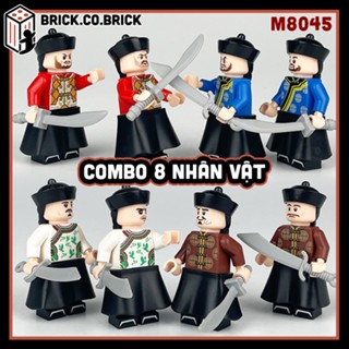 Binh Lính Nhà Thanh Combo 8 Nhân vật Đồ chơi Lắp ráp Lính Trung Cổ Mô hình Quân Lính Quân đội Nhà Thanh M8045-1633