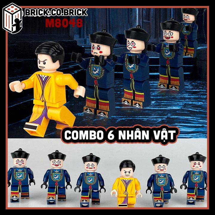 Pháp Sư Ma Cương Thi Combo 6 Nhân vật Đồ chơi Lắp ráp Nhân vật Kinh Dị Mô hình Pháp Sư Ma Cương Thi M8048