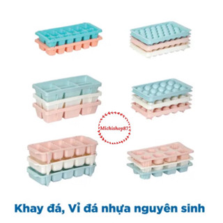 Khay Đá Nhựa Dẻo, Vỉ Đá Nhựa Có Nắp Và Không Nắp Bền Đẹp Nhựa Việt Nhật - Khuôn Thạch Rau Câu, Khay Đá Tròn