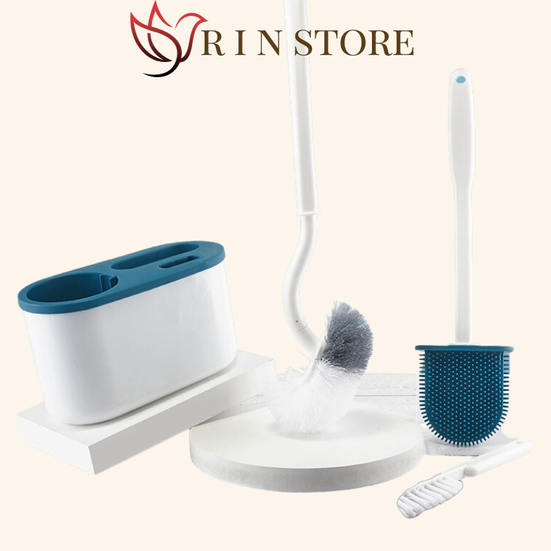 Chổi Cọ Nhà Vệ Sinh Chổi Cọ Bồn Cầu Set 3 Món Treo Tường Bộ Bàn Chải Cọ Nhà Vệ Sinh Toilet Đa Năng RIN