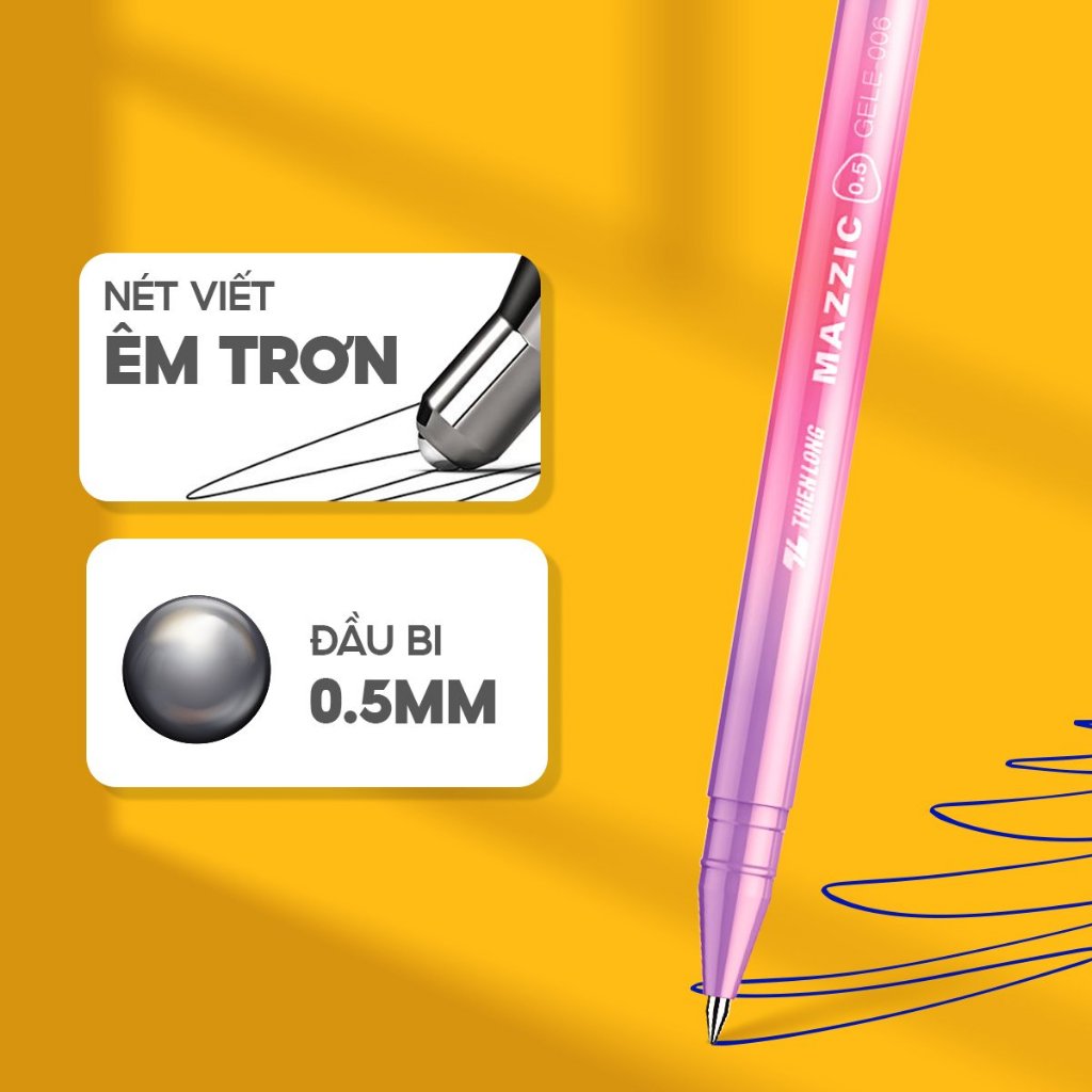 Bút Gel Bút Nước Xóa Được GelE006 Ngòi 0.5mm Thiên Long - Camshop