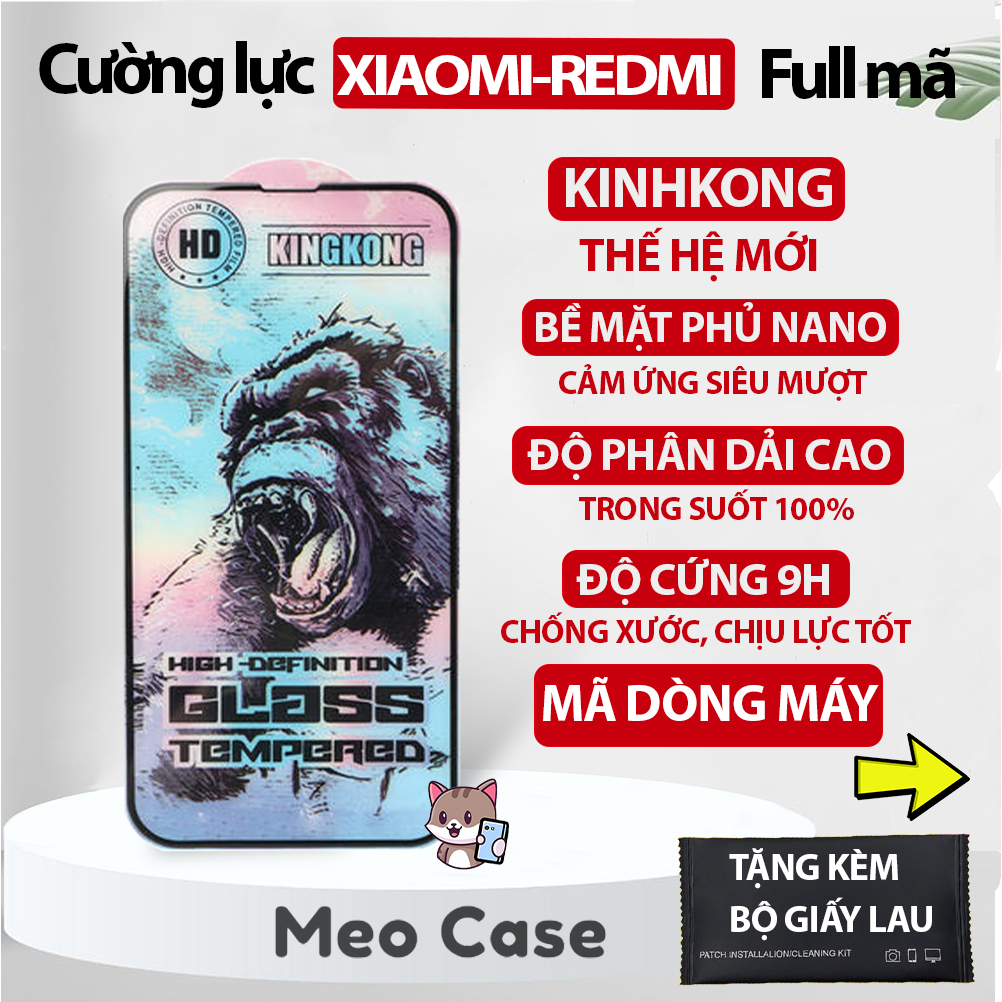 Kính cường lực Redmi 12/12c,13c,redmi 9/9A/9C/9T,10/10C,Note11 4G,11T,Note10 4G,Note12,A1/A2 Plus,K20/K30/K40,11....,...