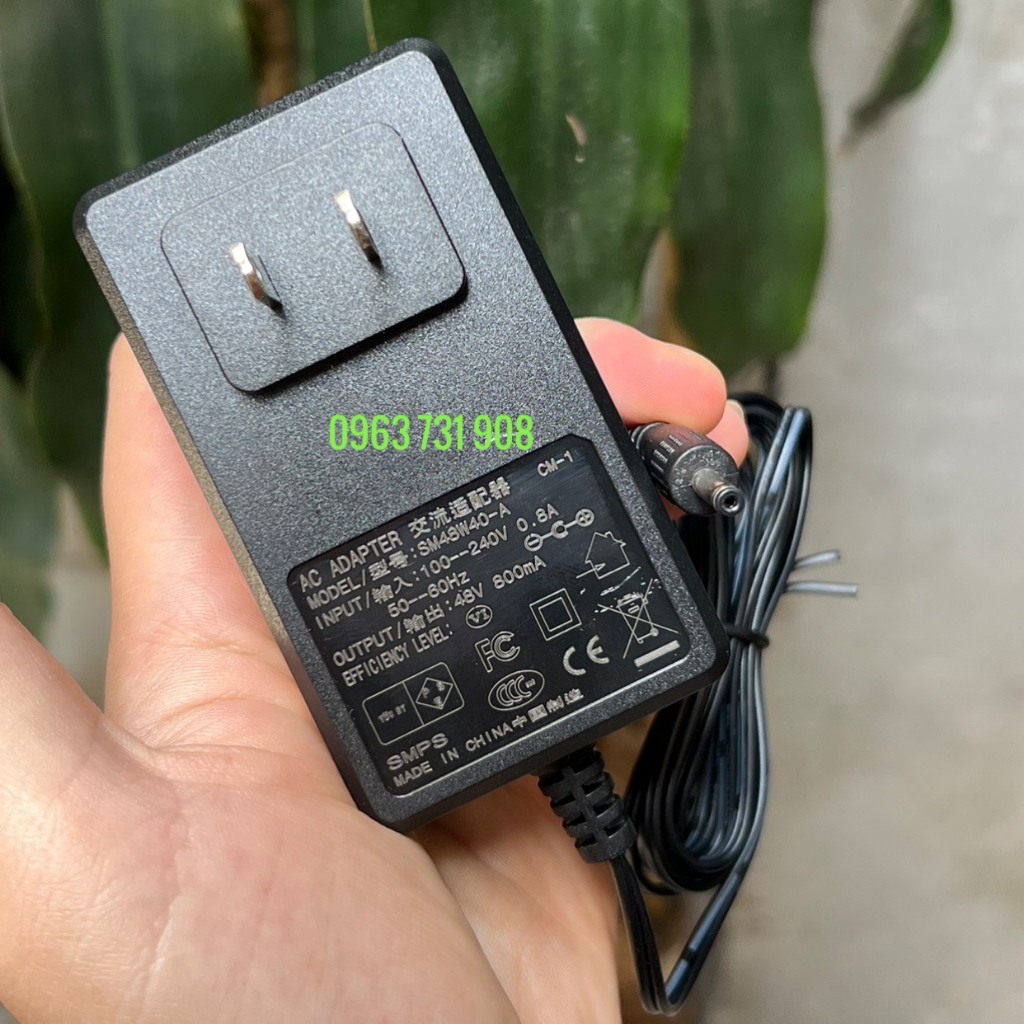 Adapter nguồn 48v 750mA/800mA dùng cho wifi Aruba