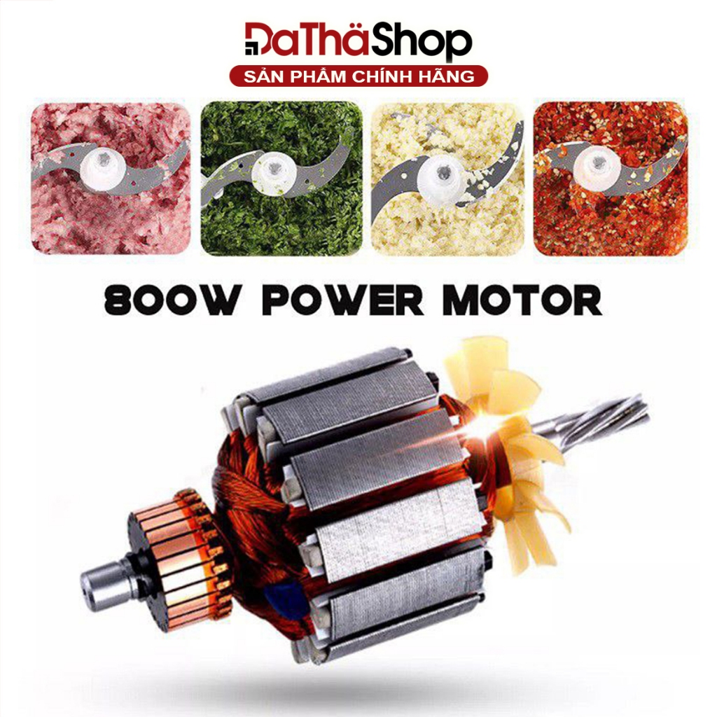 Máy Xay Thịt SOKANY Thực Phẩm Bằng Inox Dung Tích 3L, Công Suất 800W, An Toàn, Xay Được Nhuyễn Thịt Làm Giò Chả