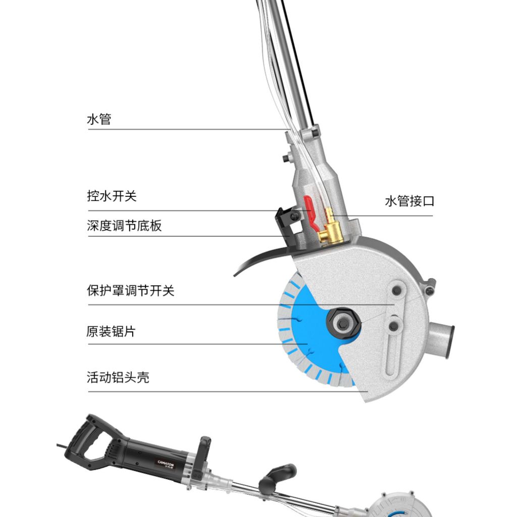 Máy cắt rảnh tường 5 lưỡi