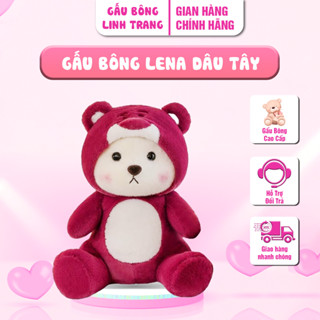 Gấu Bông Lena đỏ  Gấu Bông Linh Trang Shop - Gấu Nhồi Bông Siêu Cute Lotso dòng Sản Phẩm Mới Cao Cấp